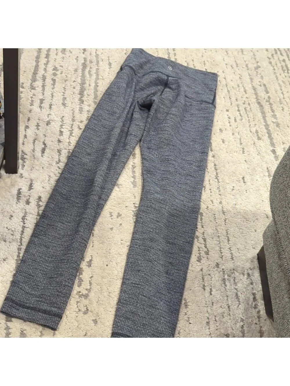 Lululemon Wunder Under Pant (Roll Down) Coco Pique Black